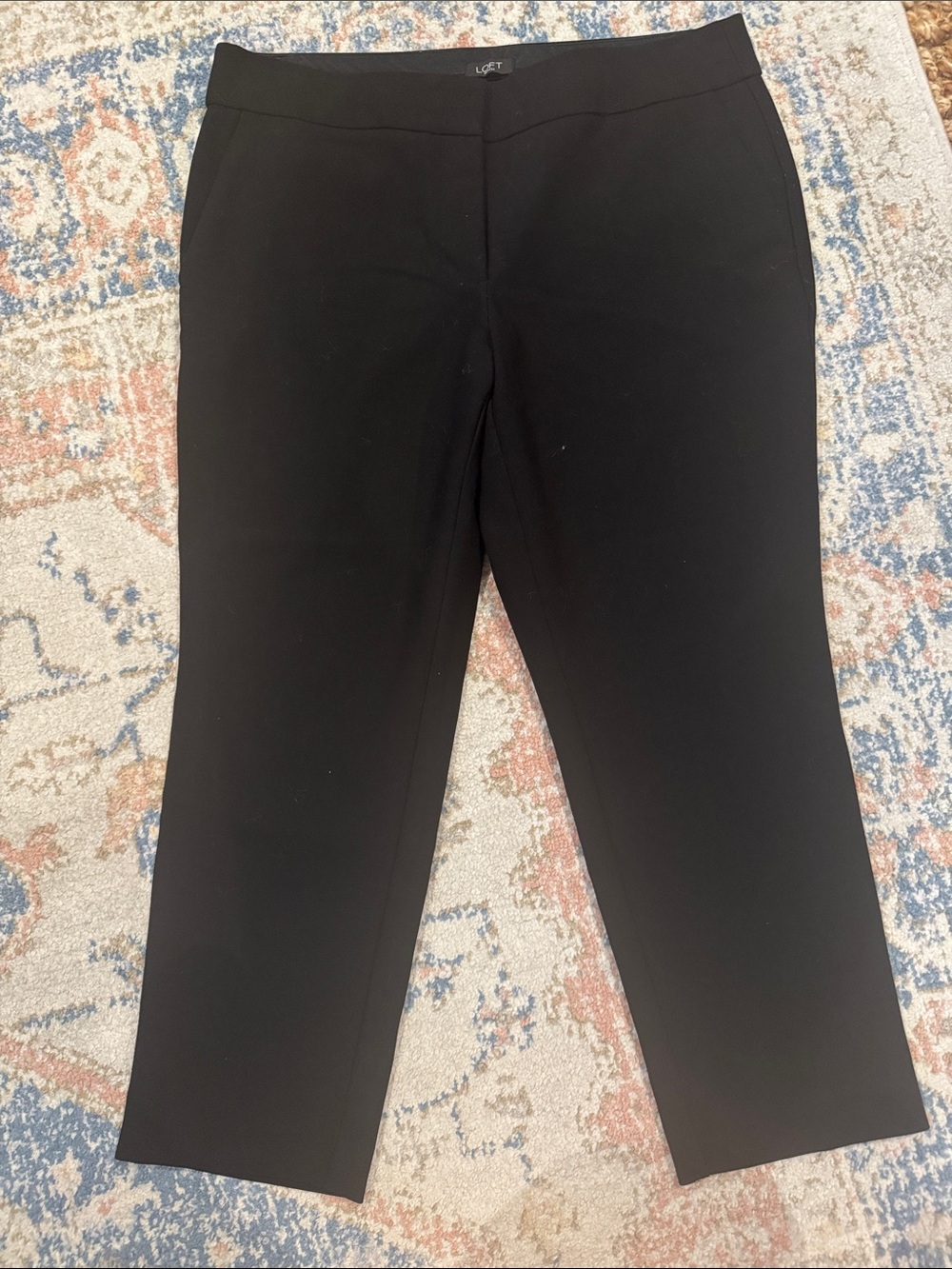 LOFT Black Ankle Dress Pants